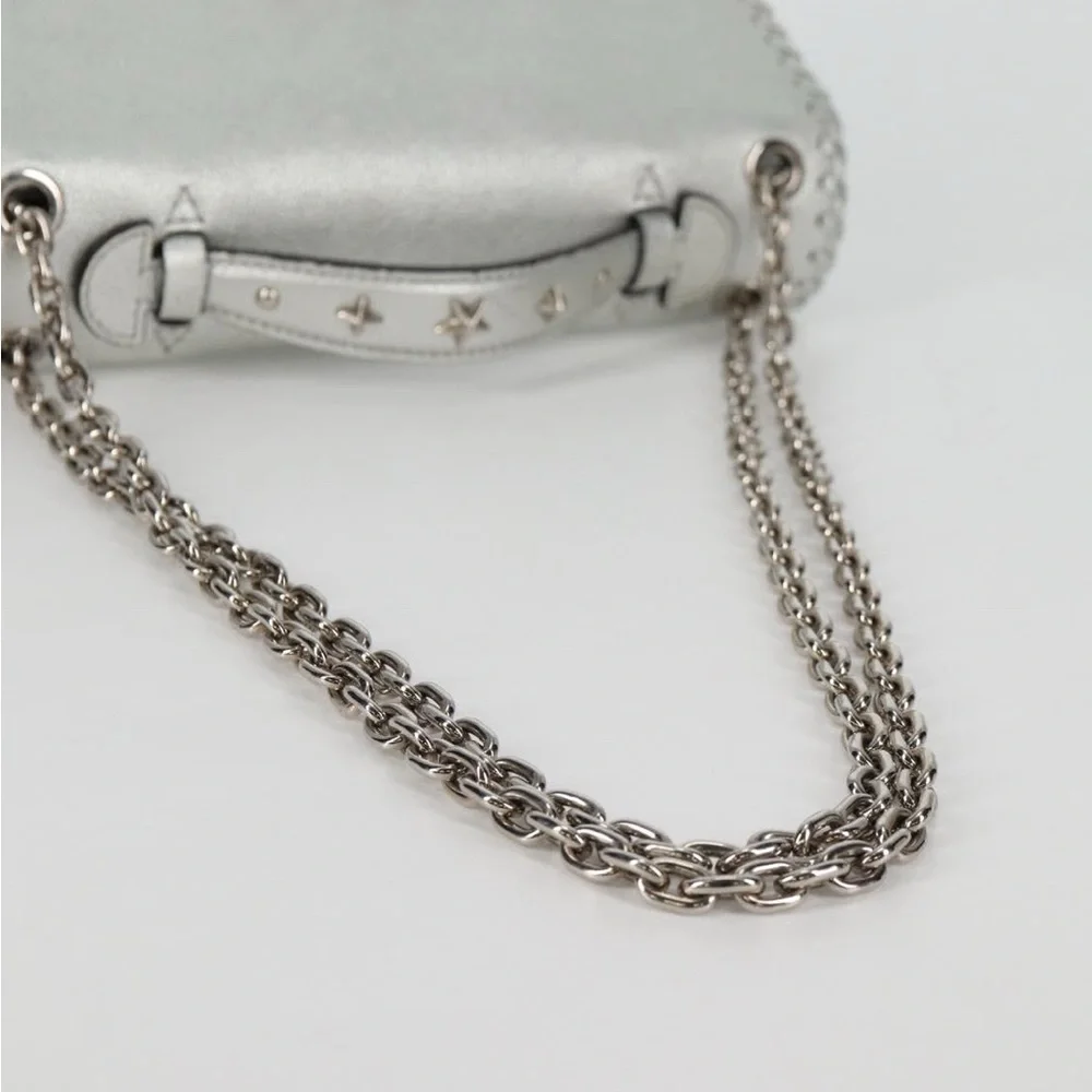 Louis Vuitton Cuir Plume Ecume Very Chain Bag Argent silver 3 way bag